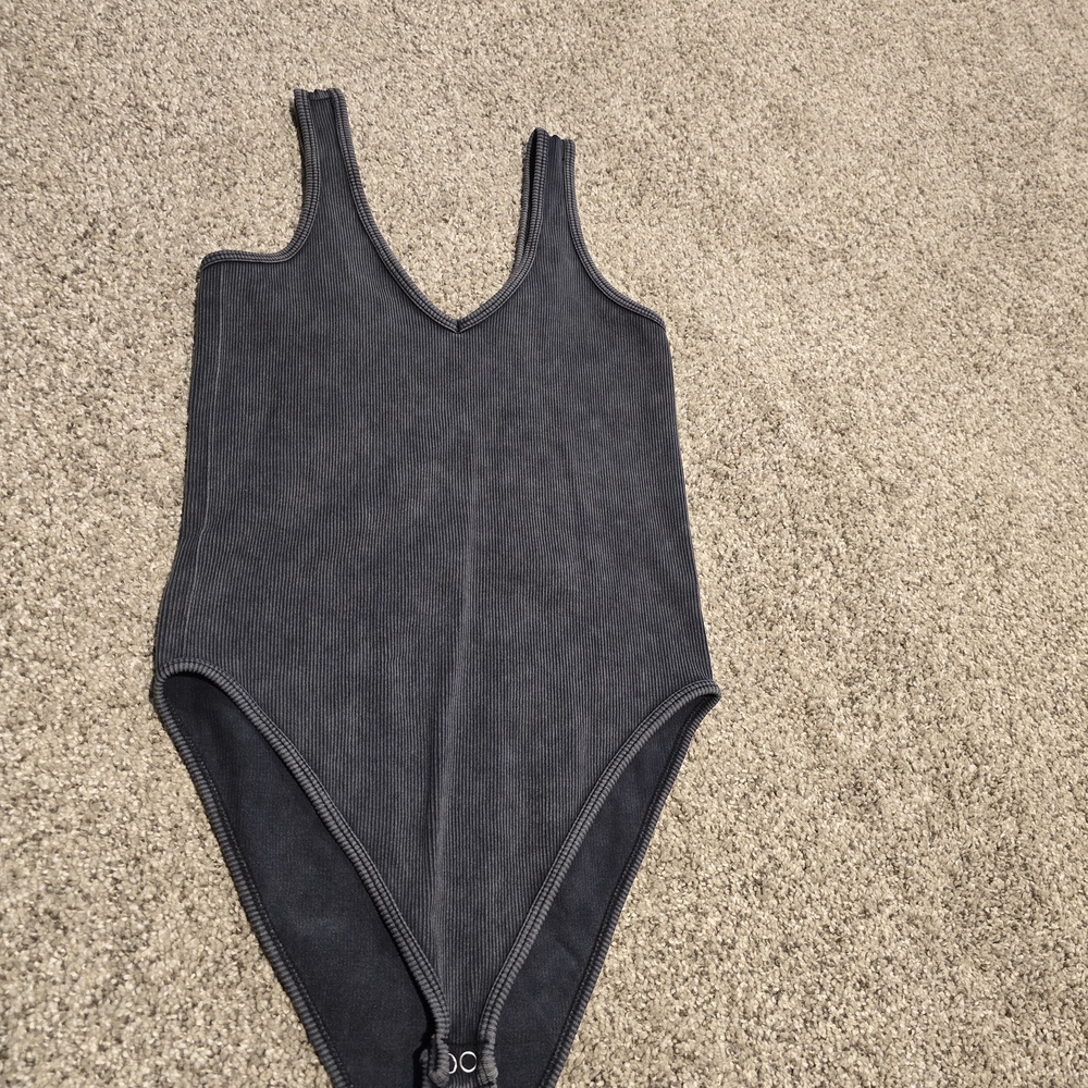 Graywash Stretchy Bodysuit
